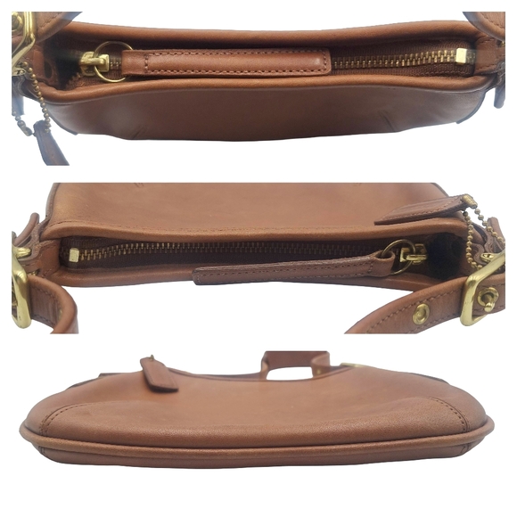 Vintage Y2K Coach 9211 British Tan Glove Leather Hobo Bag - Picture 5 of 12